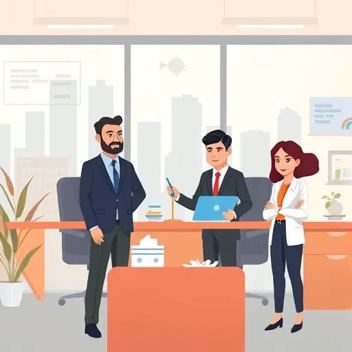 cartoon style illustration of secure API token storage and usage, code files, .