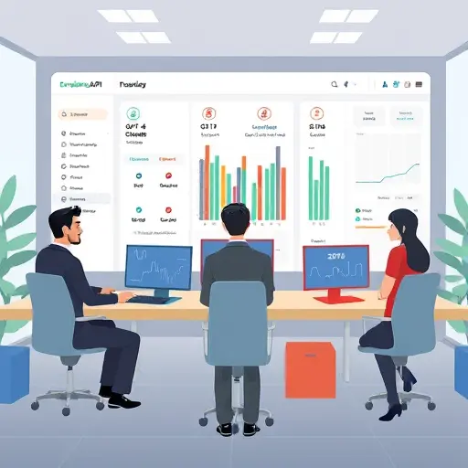 developer's API dashboard with animated model selection dropdown, icons of GPT-4, Gemini, Claude, lines indicating API endpoints, clean tech illustration, text-free