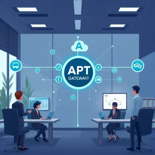 animated API gateway illustration showing GapGPT as a central hub connecting to multiple AI models (ChatGPT, Claude, Gemini)