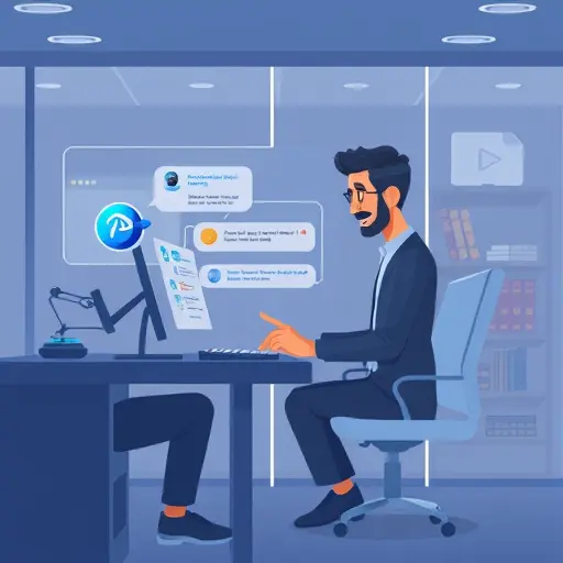 technology architecture diagram showing DevOps engineer interacting on a chat application (Slack or Telegram)