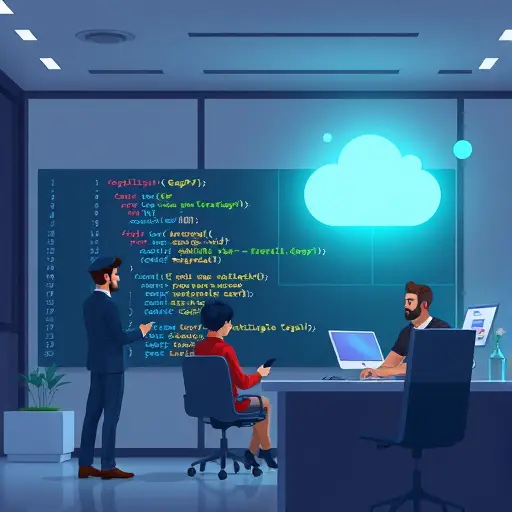 modern animated code editor showing Python and JavaScript code sending requests to GapGPT API, glowing cloud icons, green checkmark for 