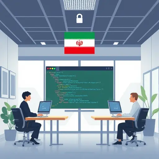 modern illustration, secure environment variable loading, Bash terminal with 