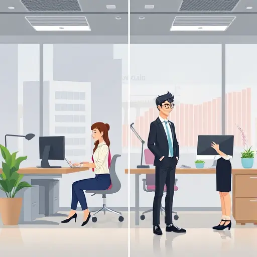 visual comparison, two animated charts: