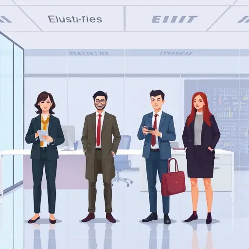 step-by-step flow diagram:/tech-inspired palette, no text