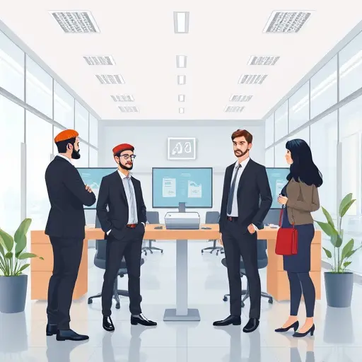 simple architecture diagram illustration: