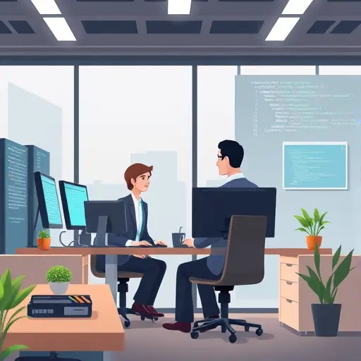 animated code debugging scene in Vue.