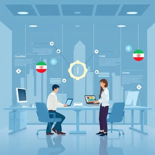 abstract infographic showing cross-