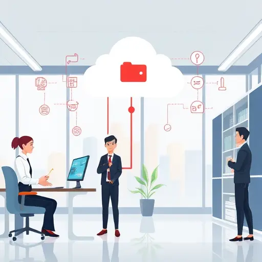 animated illustration of a malware behavioral analysis pipeline, showing system logs flowing through an API cloud (GapGPT)