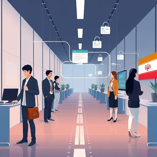 animated illustration of a cybersecurity pipeline, suspicious script files flowing through API gateways, outputting AI-