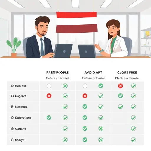 comparison table illustration between API providers (GapGPT, foreign APIs such as ChatGPT, Claude, Gemini), icons for each showing tick for no-