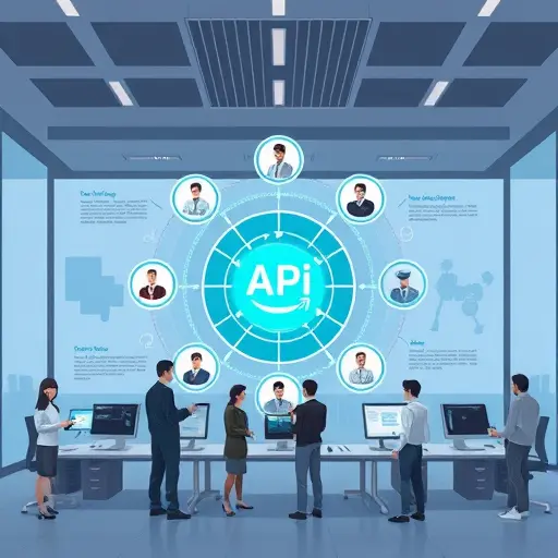 animated API gateway hub diagram with various AI models (ChatGPT, Claude, Gemini)