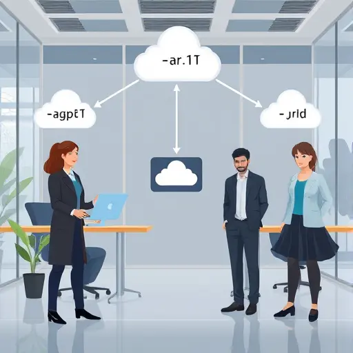 (GapGPT), with branching arrows to three cloud icons labeled