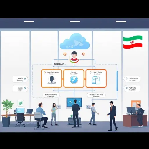 animated architecture diagram showing game engine, in-game bot/NPC, secure server backend, and external AI API (cloud), with bi-