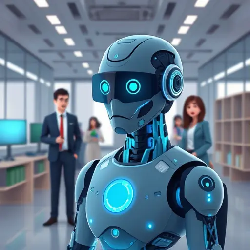 animation showing an AI-