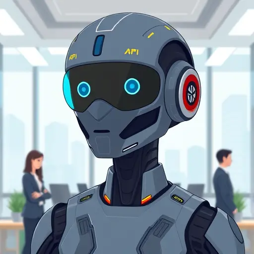 modern cartoon-style illustration of a futuristic AI model (Qwen 3)