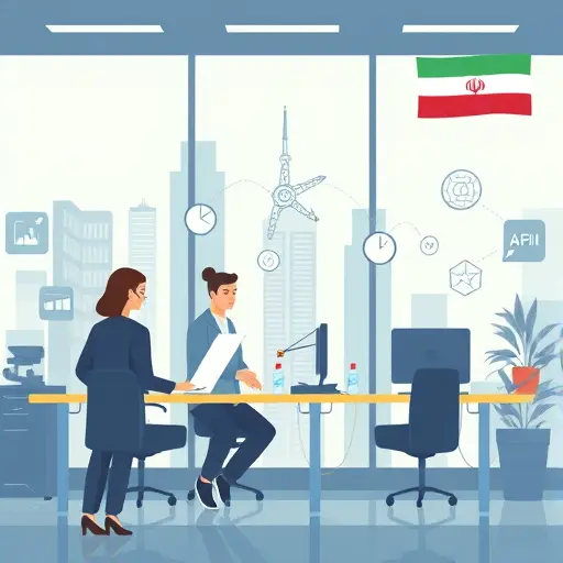 animated daily routine scene with AI icons: