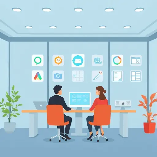 modern cartoon illustration of an AI platform featuring icons for ChatGPT, Qwen3