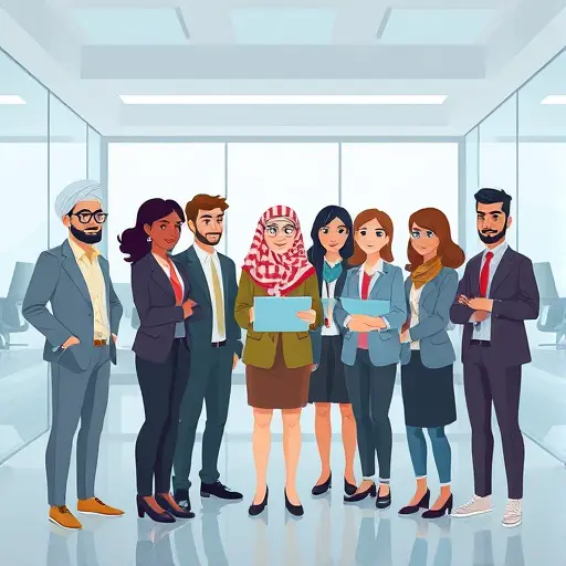 animated illustration of a diverse group ()