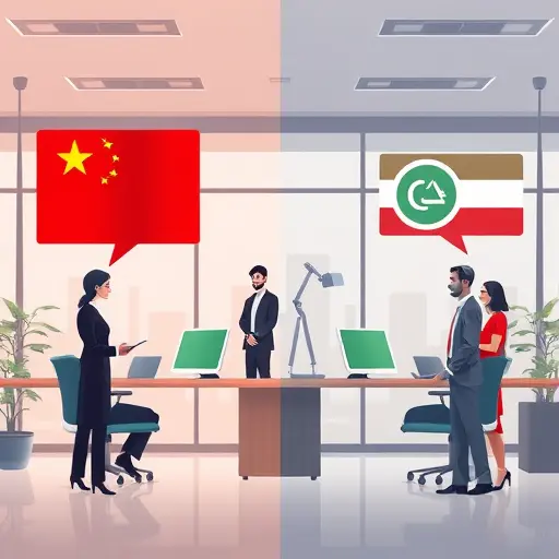 abstract illustration comparing Chinese AI (with China symbol and GLM-4.5 icon) and Western AI (with ChatGPT and Claude icons), animated artistic style, no text
