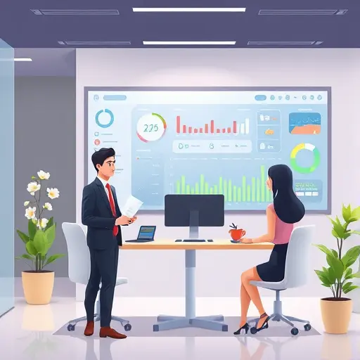 animated dashboard showing user-