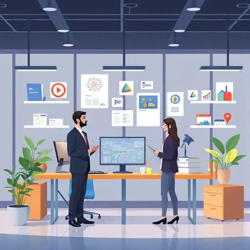 flat lay illustration of a brand assets pack: