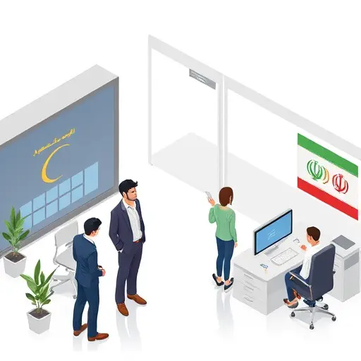 isometric illustration of an AI logo generator pipeline:;;;