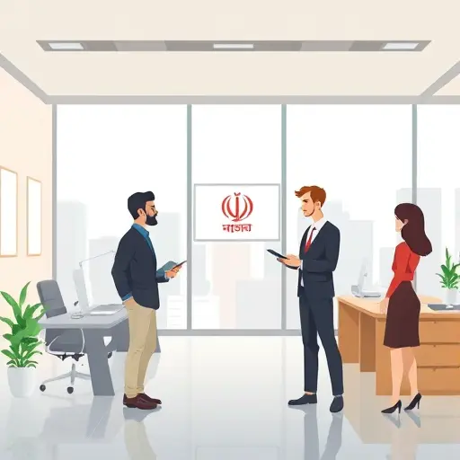 animated illustration of trademark registration steps for an AI-