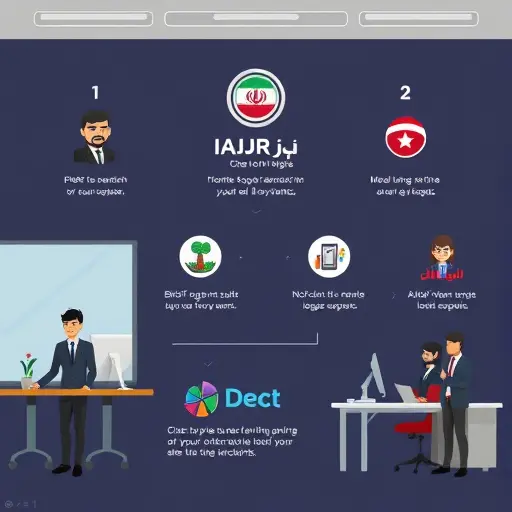cartoon-style workflow of logo creation steps: brief, prompt, generate, iterate, test, export;