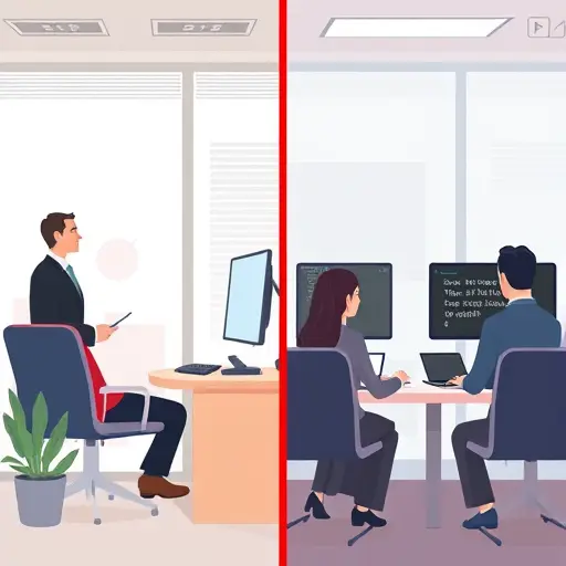 side-by-side illustration of Figma and Illustrator interfaces showing vector paths, anchor points, grid, and export panel;