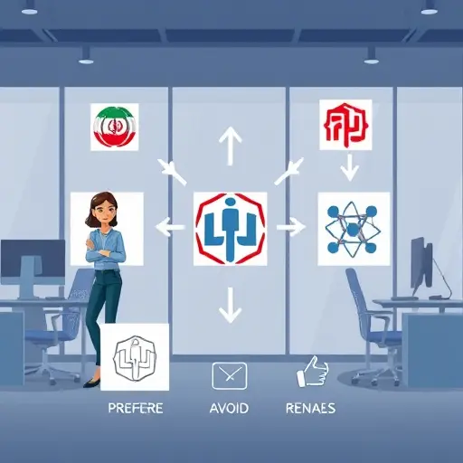 cartoon-style illustration of iterative logo design with AI: three concept variations, feedback arrows, refinement steps, geometric icons;;