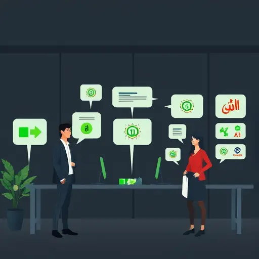 minimalist illustration of AI-assisted logo design workflow, showing chat bubbles turning into abstract logo sketches and vector icons, dark theme UI, green accent colors matching #94d3a2