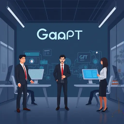 modern dark-themed illustration of GapGPT platform showcasing multiple AI models (ChatGPT, Claude, Gemini)