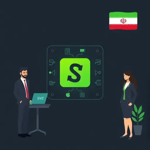 clean illustration of logo file formats with SVG and PNG icons, grid and scalability concept, minimal dark background, green accent, text-free