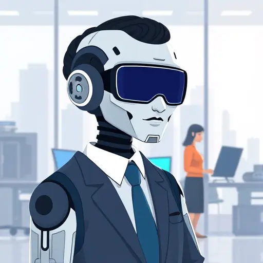 animated illustration of an AI-