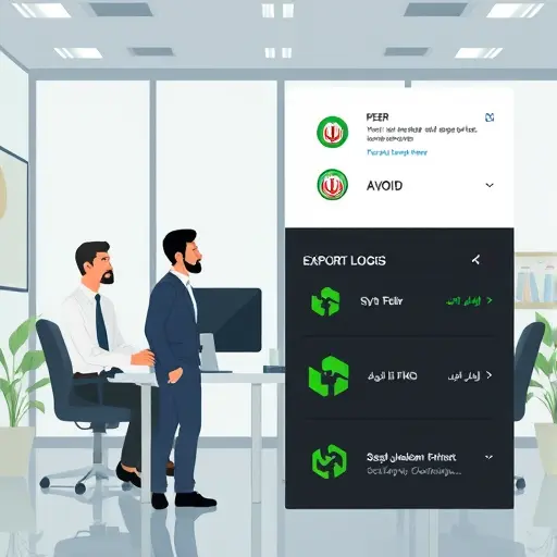 vector logo export panel showing SVG and PNG options, dark theme UI, green accent, abstract logo shapes, text-free