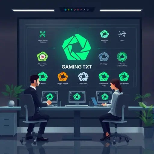 modern AI interface generating multiple gaming logo variations, dark UI with neon green accents, clean illustration, text-