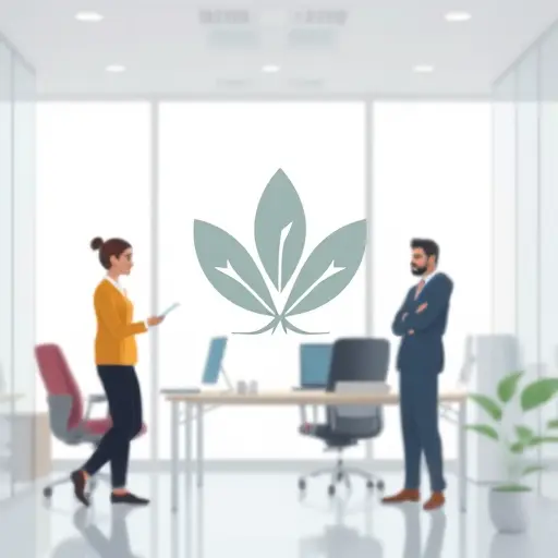 abstract vector of an AI neural network shaping a clean logo mark (leaf + letter)