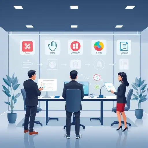 technology platform illustration showing various AI engines (ChatGPT, Claude, Gemini)