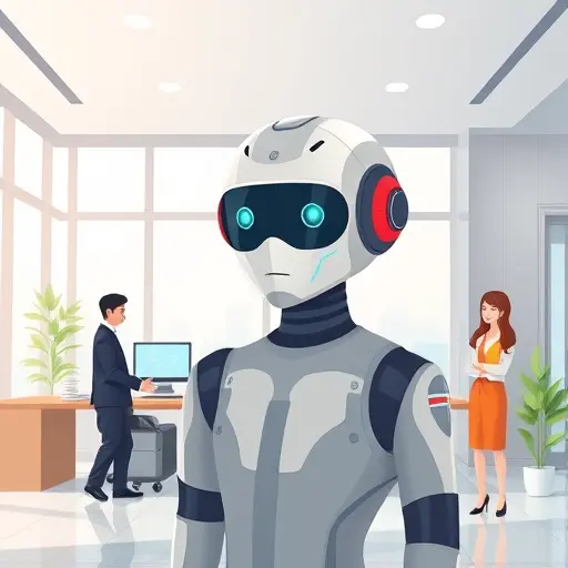 animated illustration of an AI-