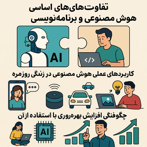 تفاوت هوش مصنوعی و برنامه نویسی thumbnail